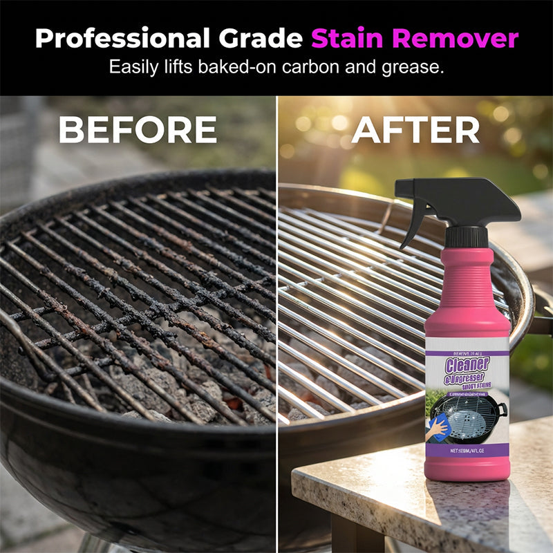 🔥Limited-Time Free Shipping! Buy 2 Get 1 Free!🔥Fast-Acting Heavy-Duty Grill Degreaser Spray🍢💦