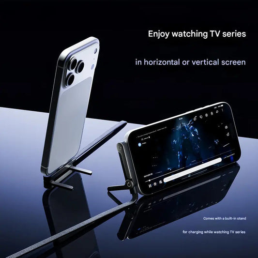 🔥Limited-Time Offer: Buy One, Get One Free!🔥240W Super Fast Charging 2-in-1 Charging Cable & Phone Stand