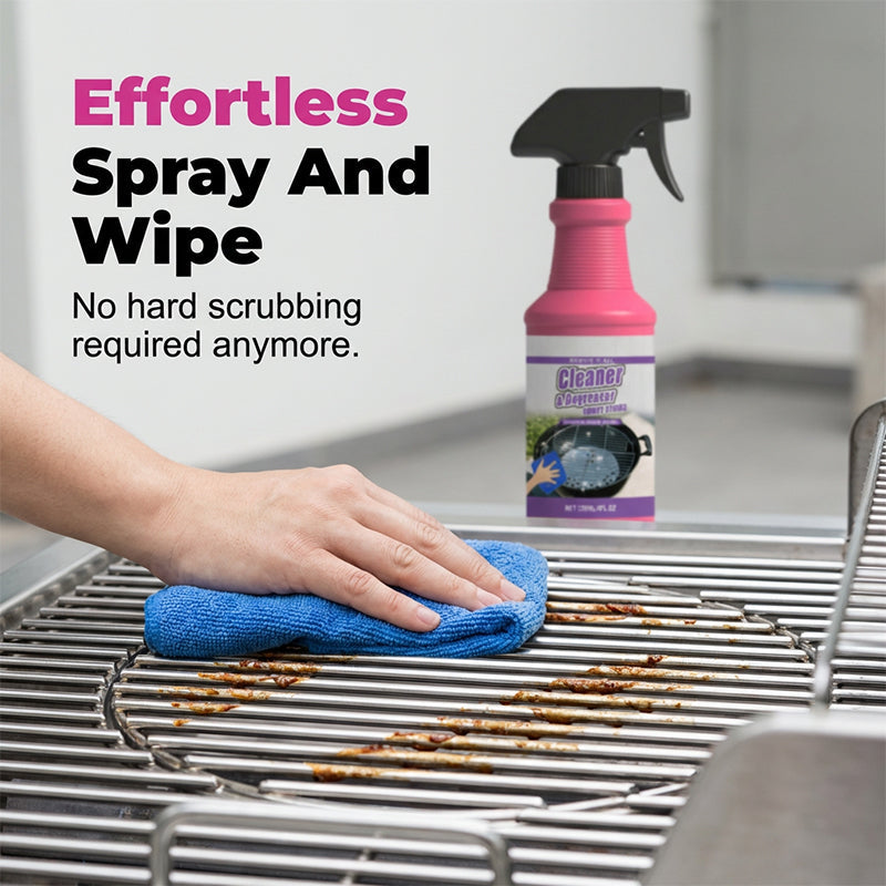 🔥Limited-Time Free Shipping! Buy 2 Get 1 Free!🔥Fast-Acting Heavy-Duty Grill Degreaser Spray🍢💦