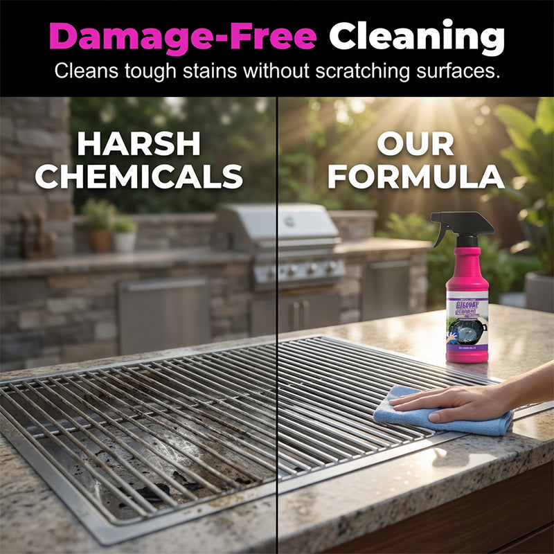 🔥Limited-Time Free Shipping! Buy 2 Get 1 Free!🔥Fast-Acting Heavy-Duty Grill Degreaser Spray🍢💦