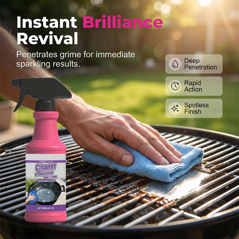 🔥Limited-Time Free Shipping! Buy 2 Get 1 Free!🔥Fast-Acting Heavy-Duty Grill Degreaser Spray🍢💦