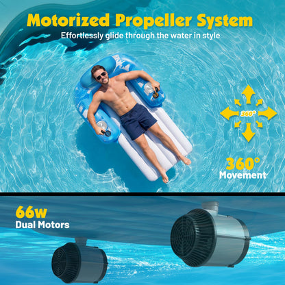 ⏰60% OFF Tonight Only✨ Motorized Summer Pool Cruiser for Adults - Rechargeable Pool Lounger