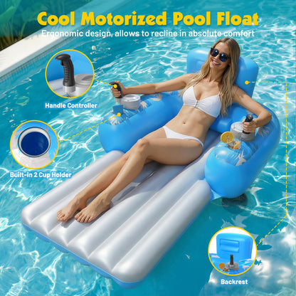 ⏰60% OFF Tonight Only✨ Motorized Summer Pool Cruiser for Adults - Rechargeable Pool Lounger