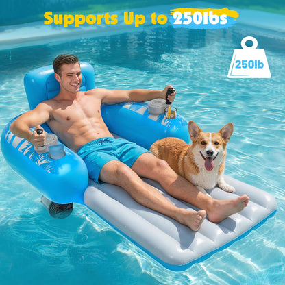 ⏰60% OFF Tonight Only✨ Motorized Summer Pool Cruiser for Adults - Rechargeable Pool Lounger