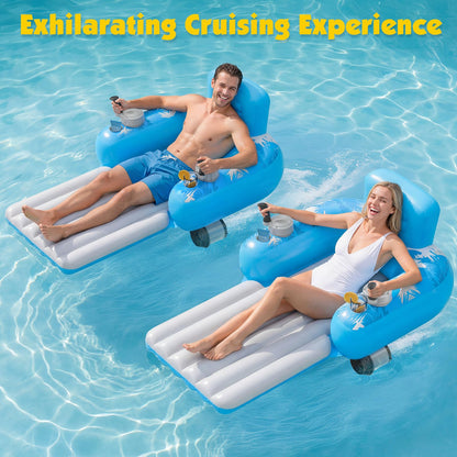 ⏰60% OFF Tonight Only✨ Motorized Summer Pool Cruiser for Adults - Rechargeable Pool Lounger