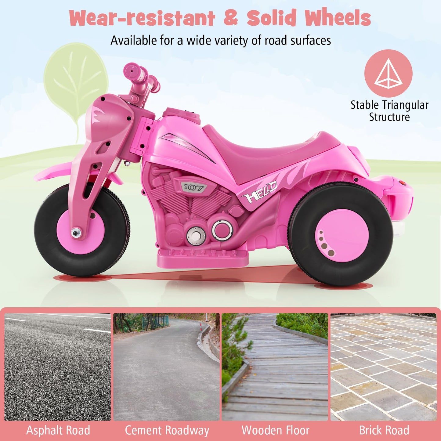 🔥Limited-Time Offer✨6V Battery Powered Kids Ride on Motorcycle