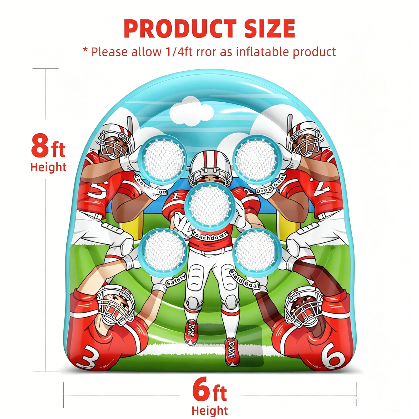 ⏰60% OFF Tonight Only✨Giant Inflatable Football Target Toss Game