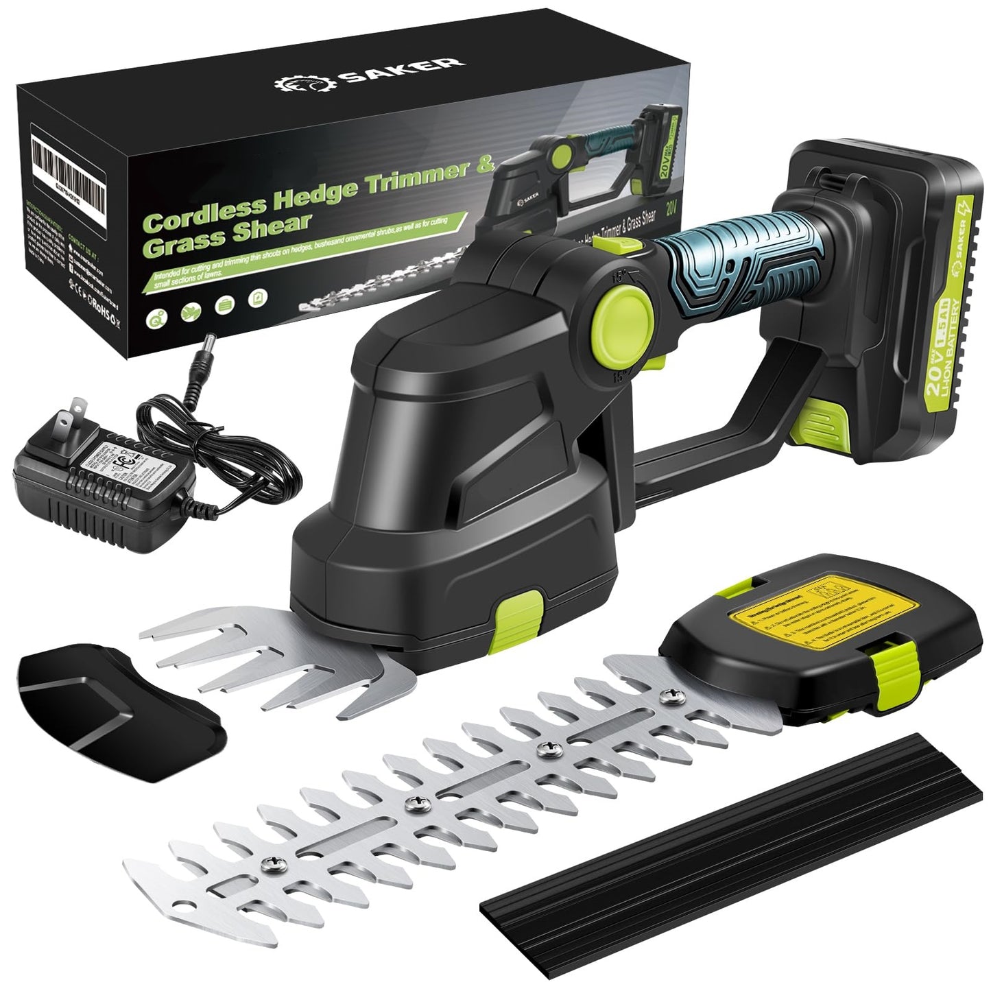 🔥Limited-Time Offer✨ Saker Cordless Shrub Trimmer