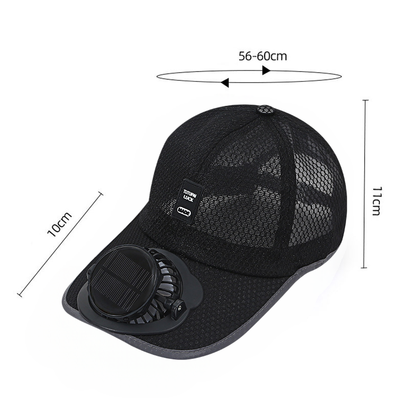 🔥 Hot sale 30% OFF🔥Breathable Solar Fan Baseball Cap with UPF 50+ Protection