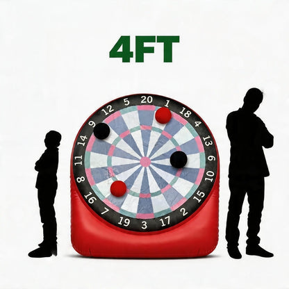 Premium Inflatable Giant Kick Darts (15+ Ways to Play) - Jumbo Soccer Dartboard with Air Pump