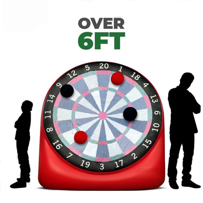 Premium Inflatable Giant Kick Darts (15+ Ways to Play) - Jumbo Soccer Dartboard with Air Pump