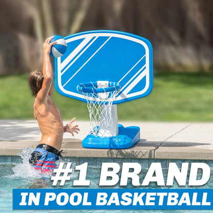 🔥Limited-Time Offer✨Swimming Pool Basketball Game, Includes Poolside Water Basketball Hoop, 2 Balls and Pump