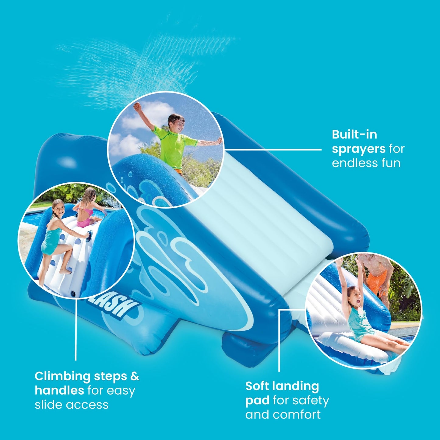 ⏰60% OFF Tonight Only✨Inflatable Play Center Swimming Pool Water Slide