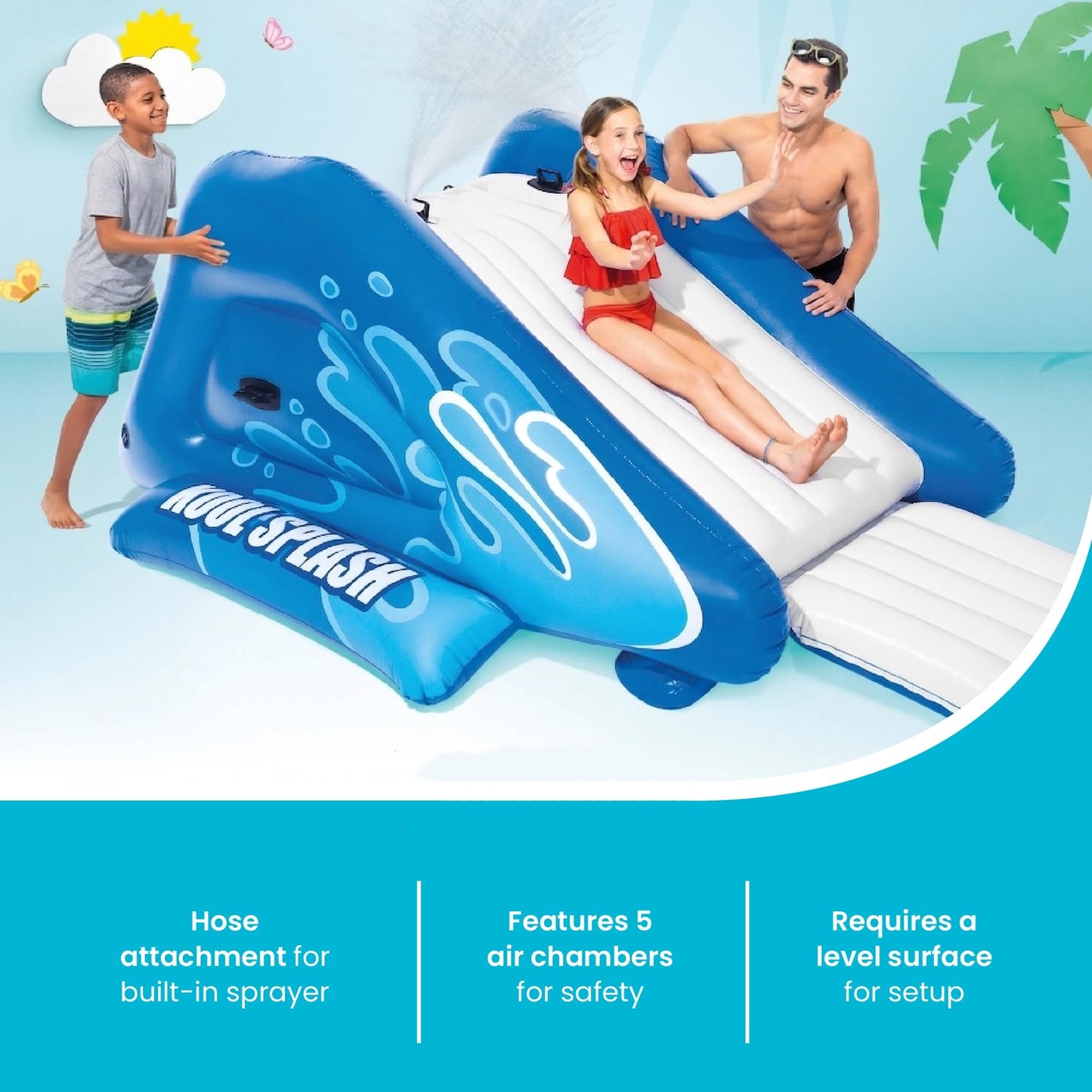 ⏰60% OFF Tonight Only✨Inflatable Play Center Swimming Pool Water Slide