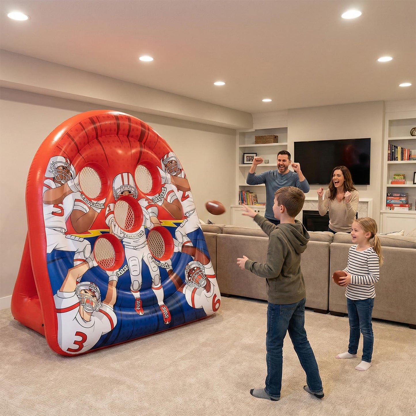 ⏰60% OFF Tonight Only✨Giant Inflatable Football Target Toss Game