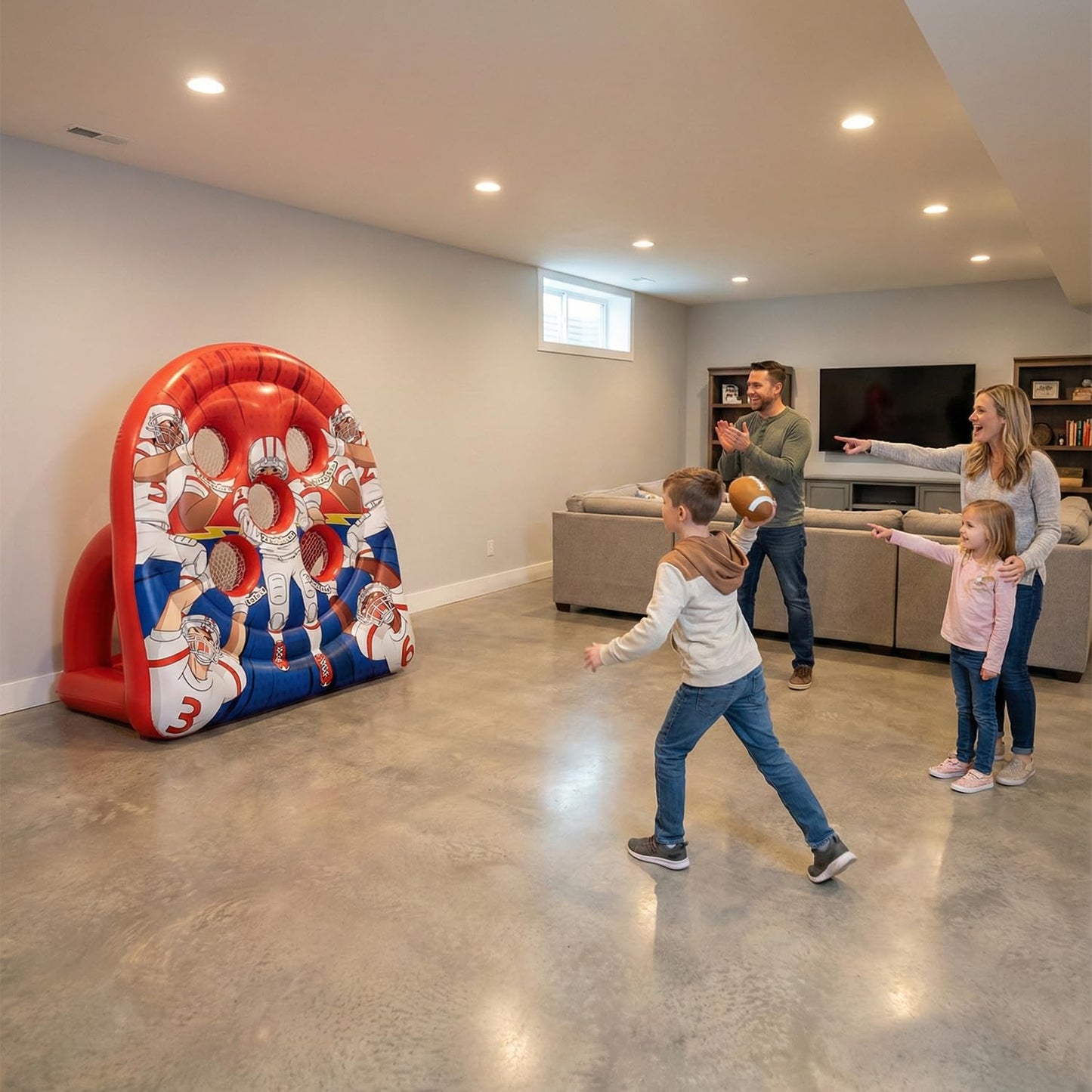 ⏰60% OFF Tonight Only✨Giant Inflatable Football Target Toss Game