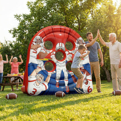 ⏰60% OFF Tonight Only✨Giant Inflatable Football Target Toss Game