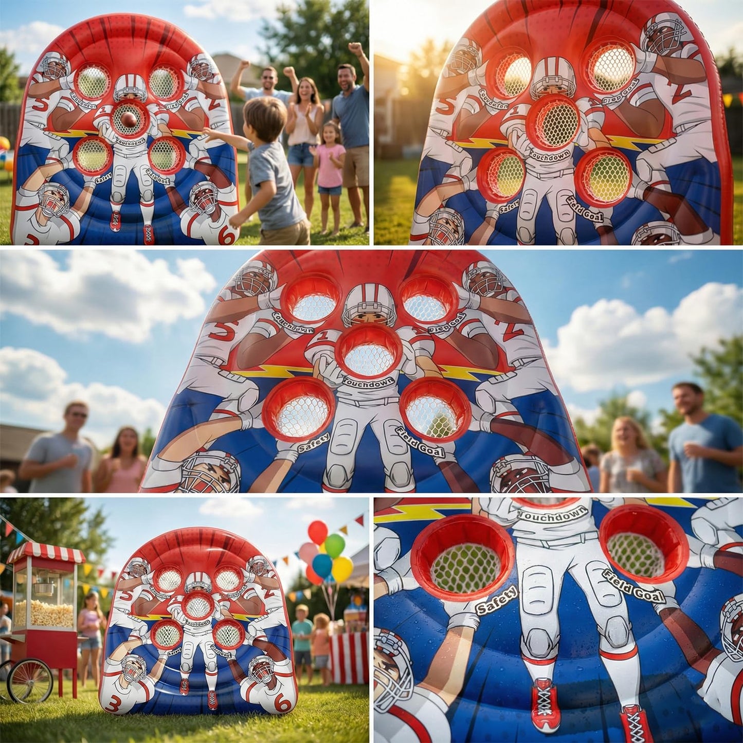 ⏰60% OFF Tonight Only✨Giant Inflatable Football Target Toss Game