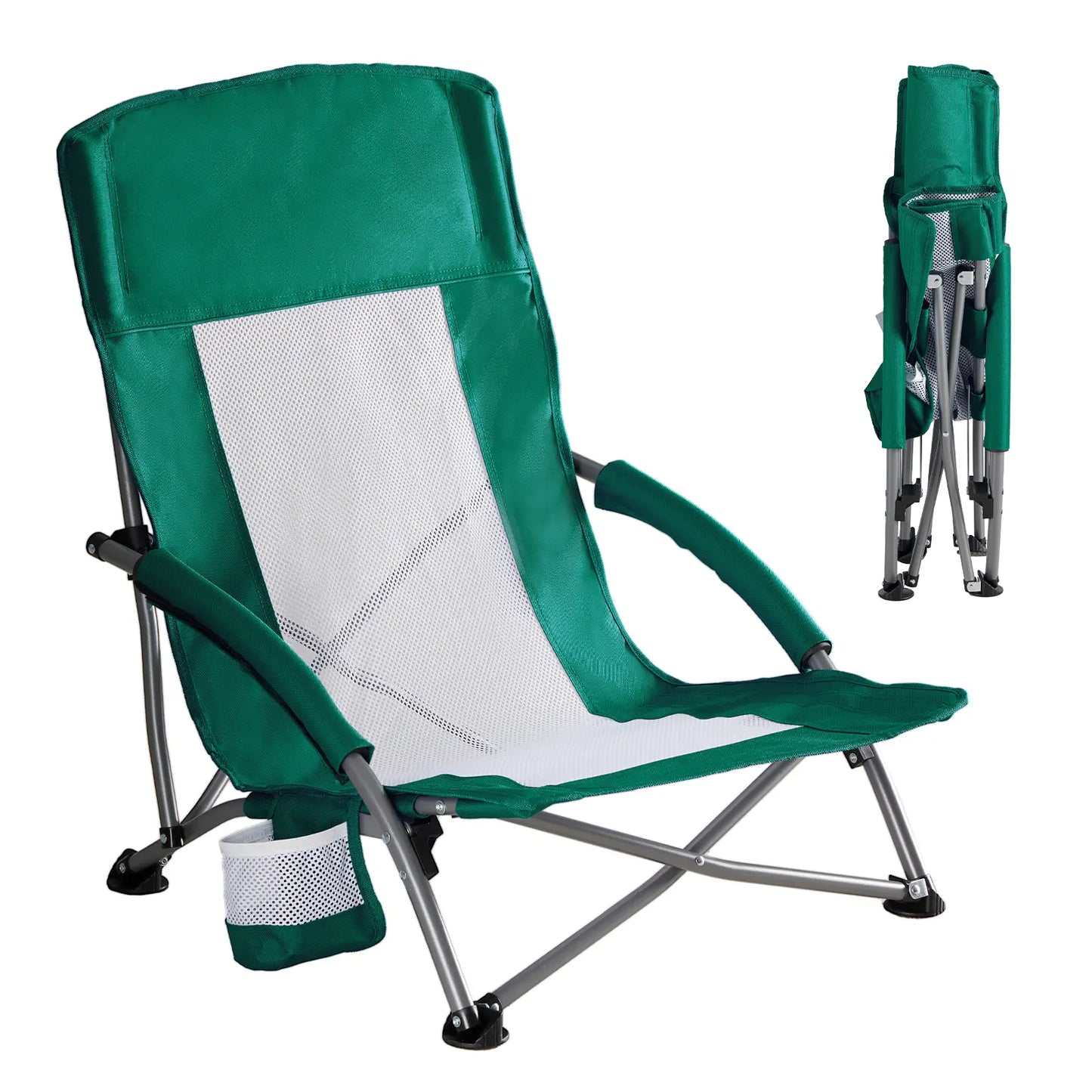 🔥Limited-Time Offer✨Comfort Folding Camping Chair，With 440 Lbs Capacity