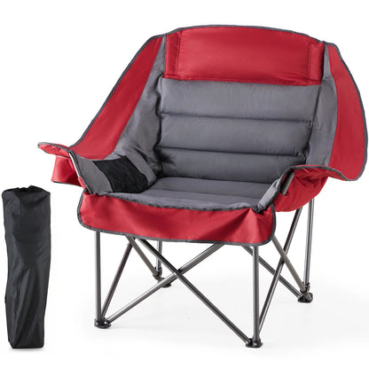 🔥Limited-Time Offer✨Comfort Folding Camping Chair，With 440 Lbs Capacity