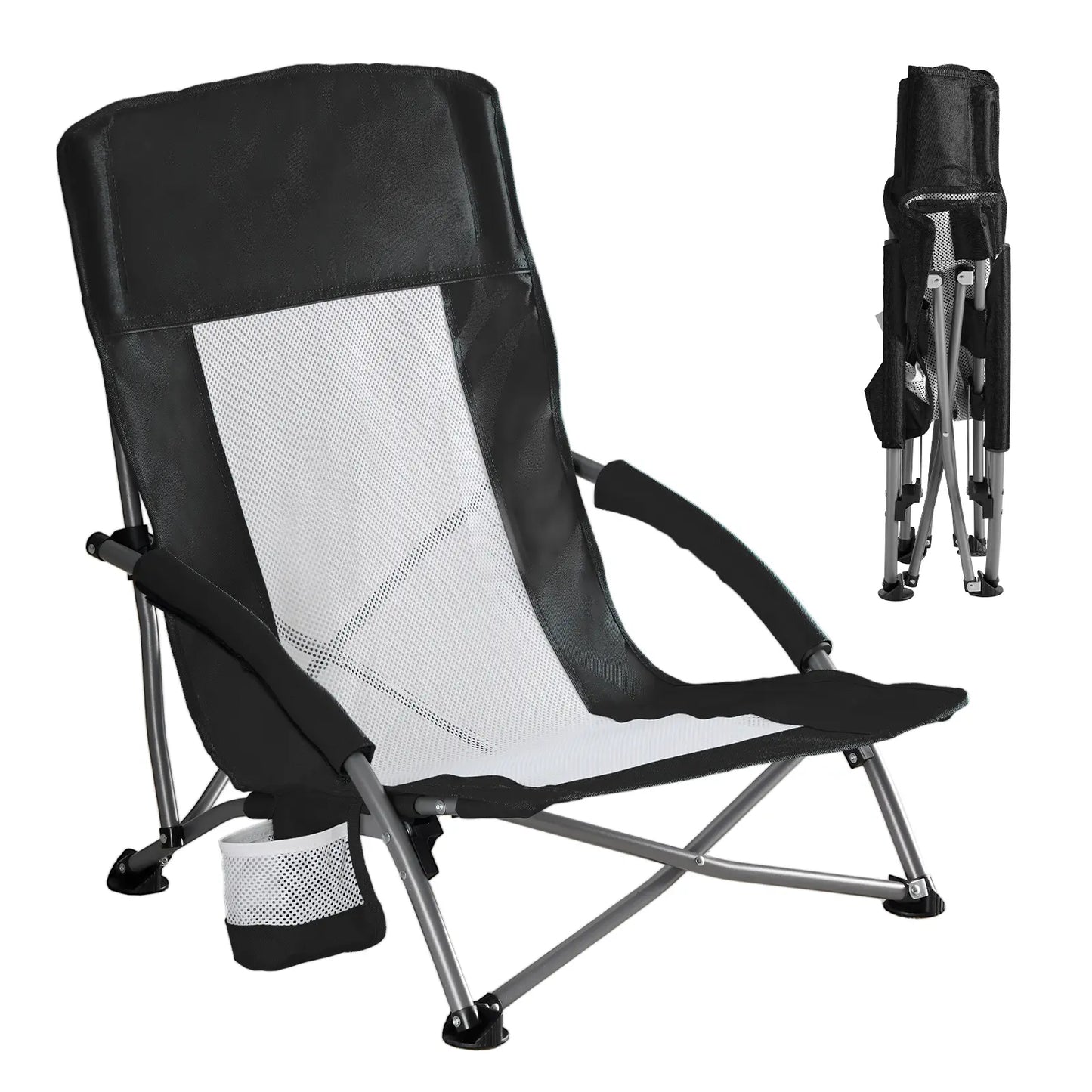 🔥Limited-Time Offer✨Comfort Folding Camping Chair，With 440 Lbs Capacity