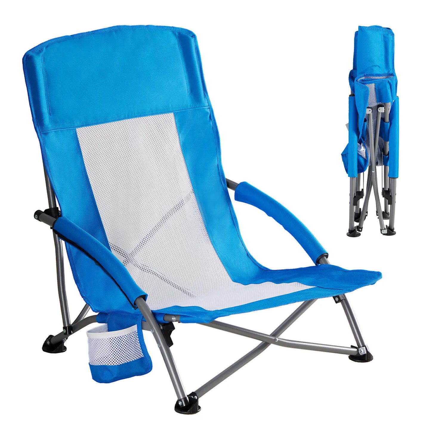 🔥Limited-Time Offer✨Comfort Folding Camping Chair，With 440 Lbs Capacity