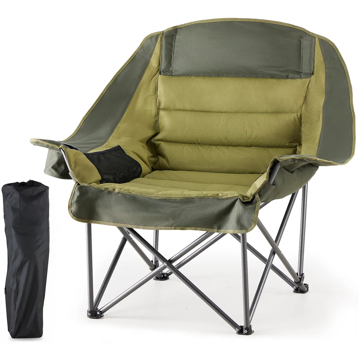 🔥Limited-Time Offer✨Comfort Folding Camping Chair，With 440 Lbs Capacity
