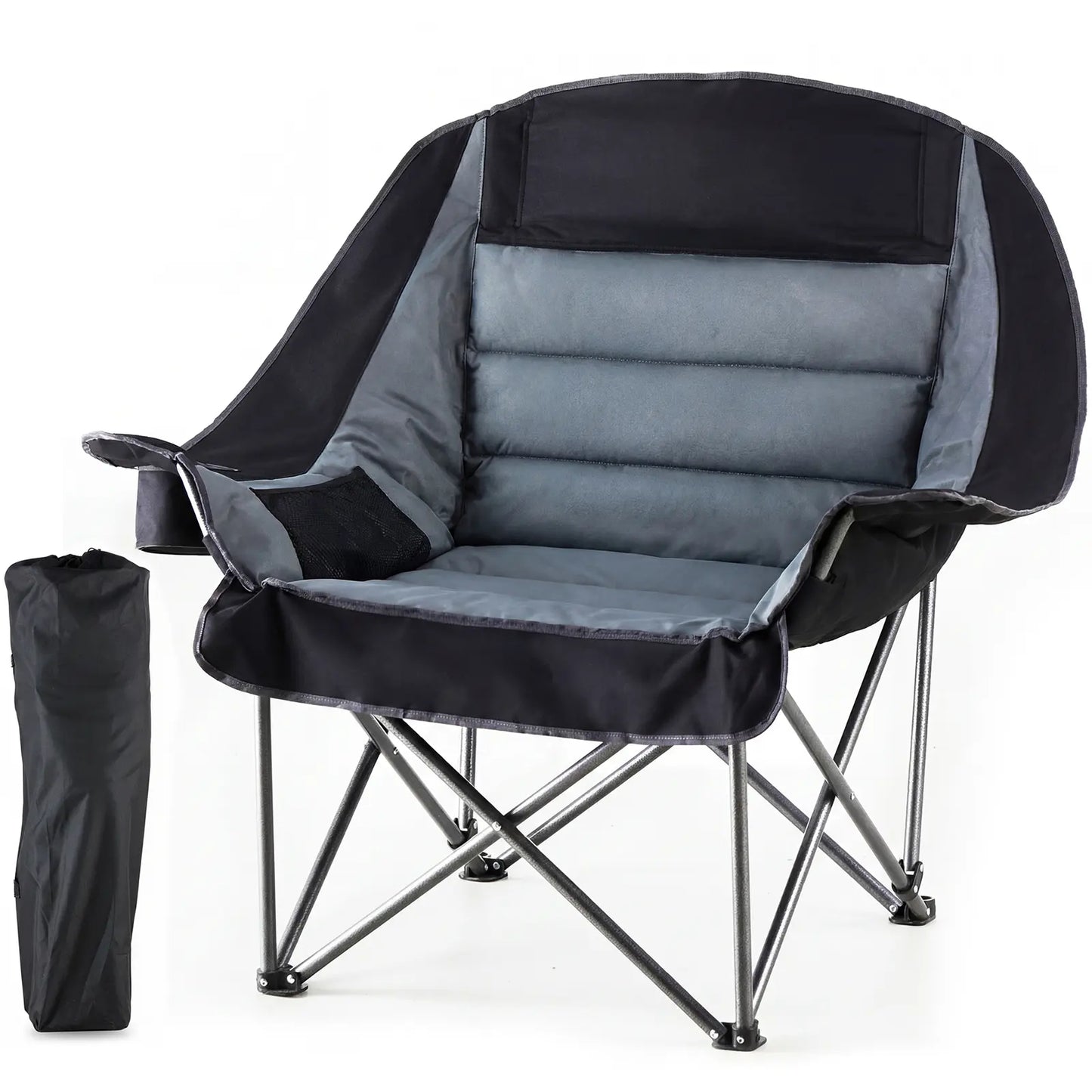 🔥Limited-Time Offer✨Comfort Folding Camping Chair，With 440 Lbs Capacity