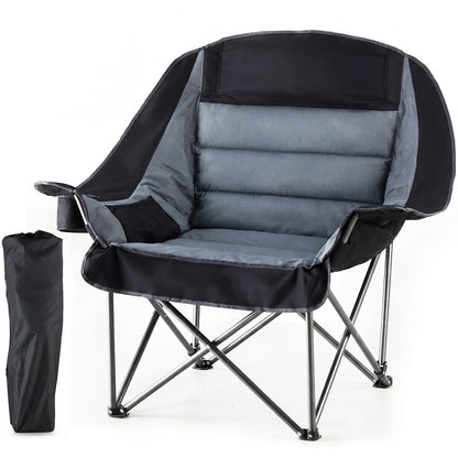 🔥Limited-Time Offer✨Comfort Folding Camping Chair，With 440 Lbs Capacity