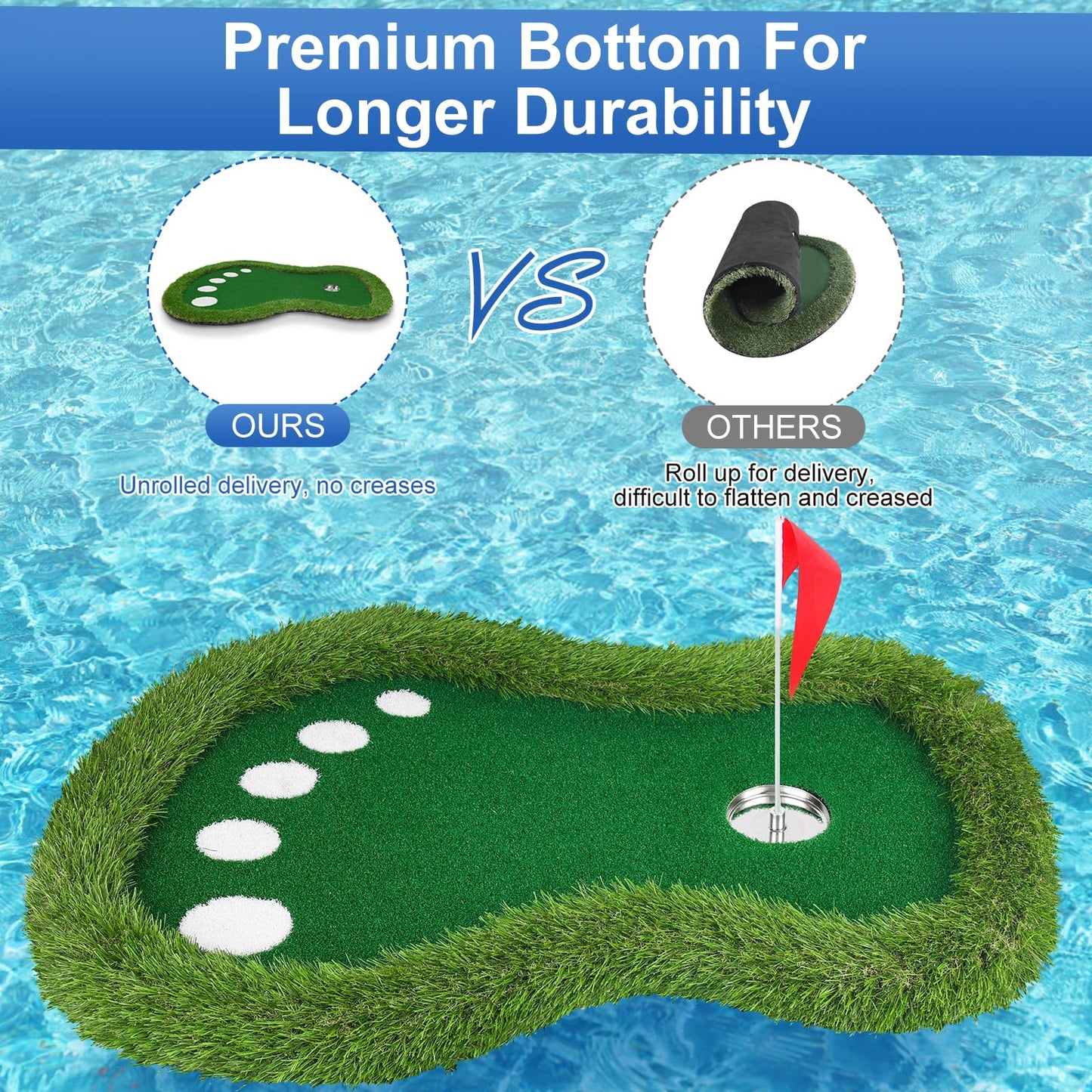 ⏰60% OFF Tonight Only✨No Drifting Floating Chipping Green Mat with Ball Retriever Game Set